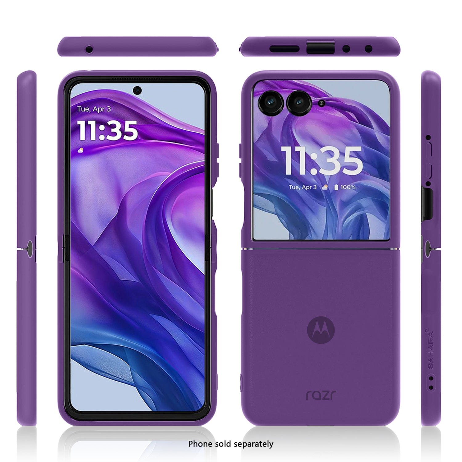 Motorola Razr+ (2025) Frosted Clear Semi-Transparent Back Cover - Closed-Button Design | Venture Series