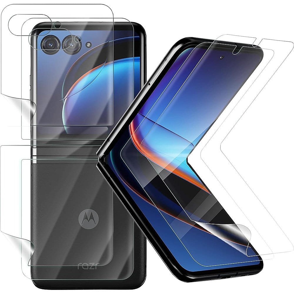 Full Body Flexon Film Screen Protector for Motorola Razr+ (2023) (2-Pack) - Clear