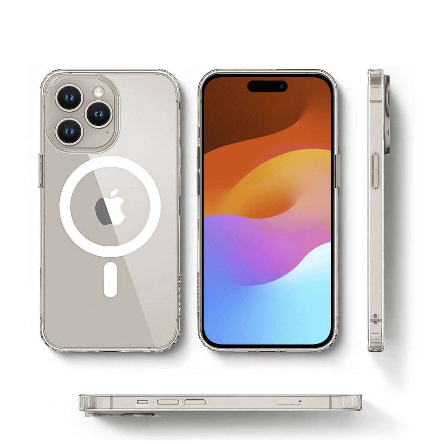Venture Series Clear Case with Screen and Camera Protector - iPhone 15 Pro Max