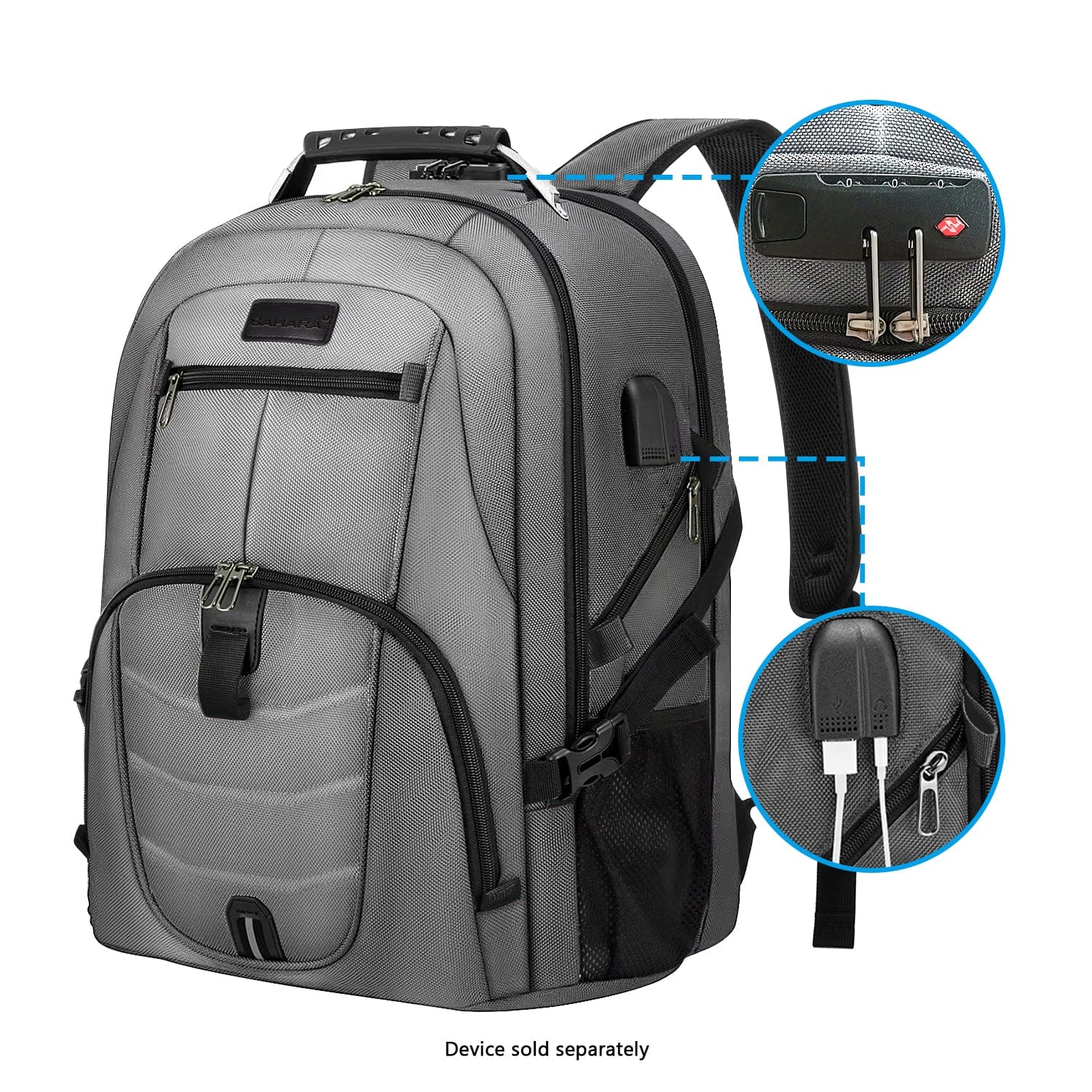 All-in-One Backpack with Anti-Theft lock Fits Laptops up to 17.3"