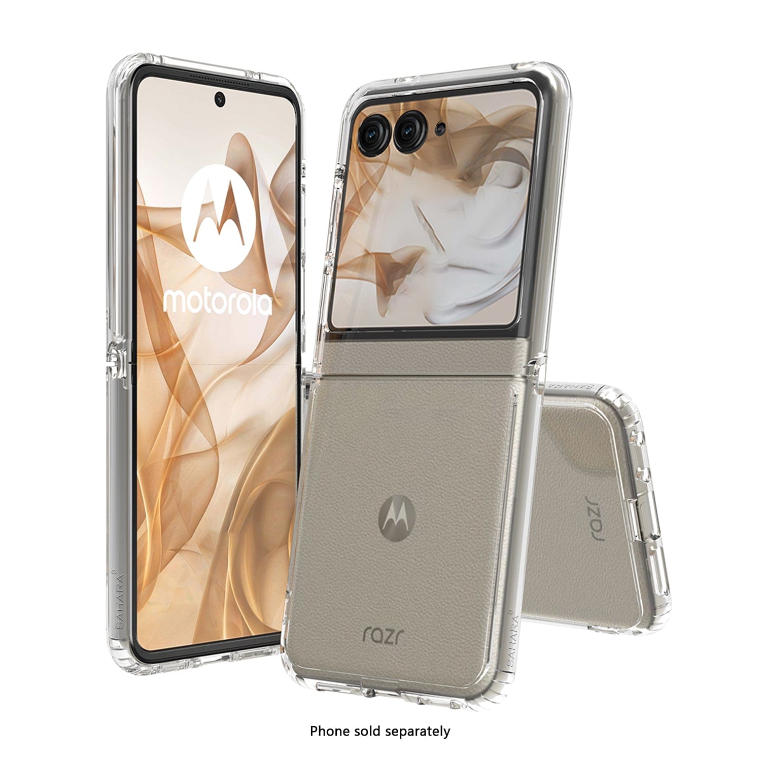 Motorola Razr (2025) Clear Case - Anti-Slip Grip, Shock-Absorbing Corners | Venture Series