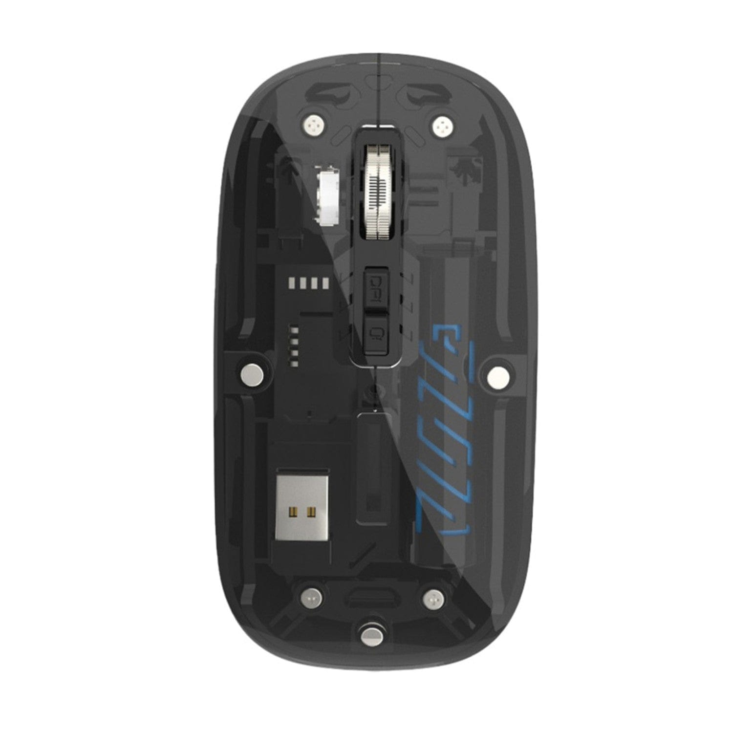 Wireless Mouse - Transparent Dual-Mode, Rechargeable Design | Glacier Series