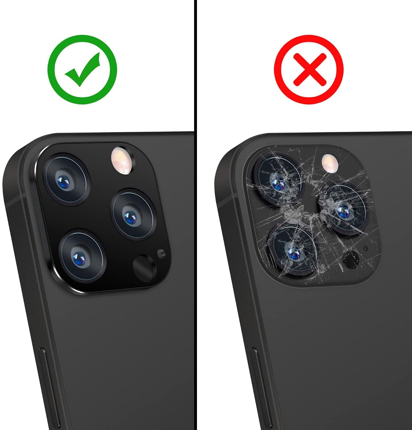 ZeroDamage Camera Lens Protector (2-Pack) - iPhone 13 and iPhone 13 mini