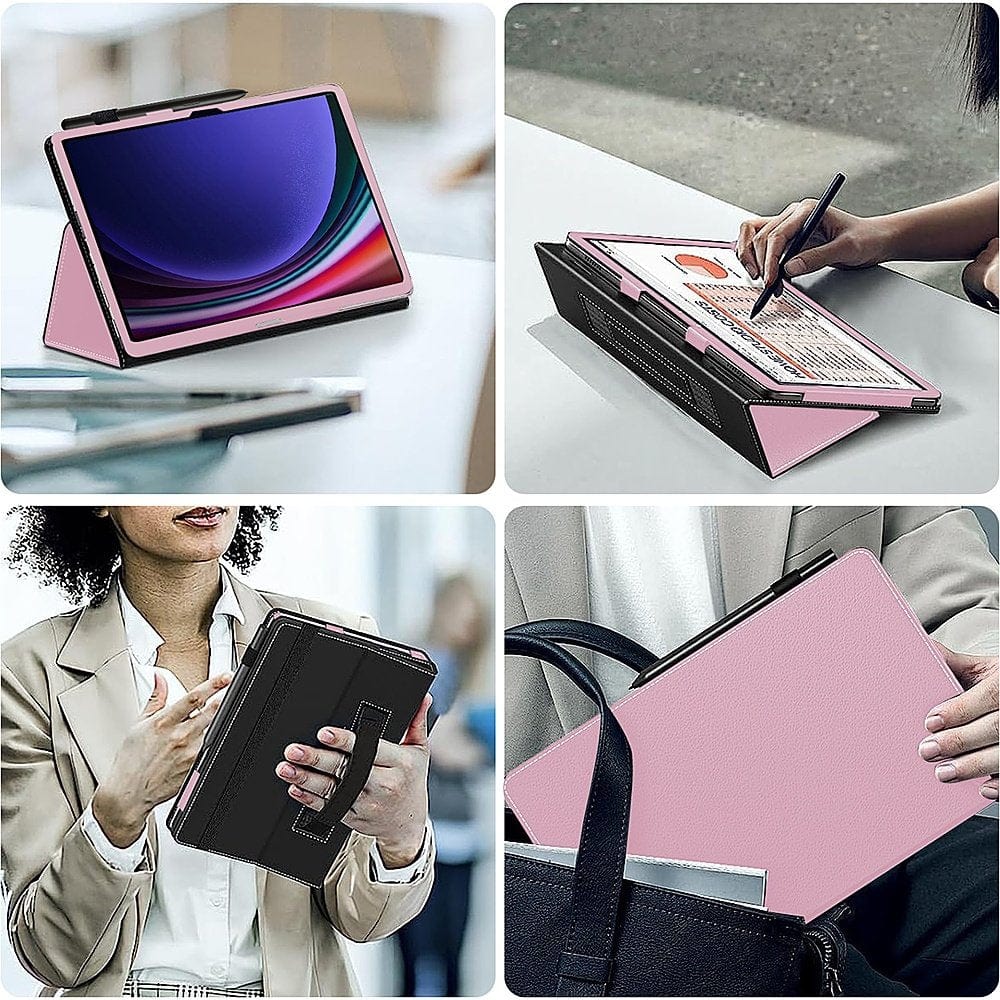 Bi-Fold Folio Case for Samsung Galaxy Tab S9+ and Tab S9 FE+ - Pink