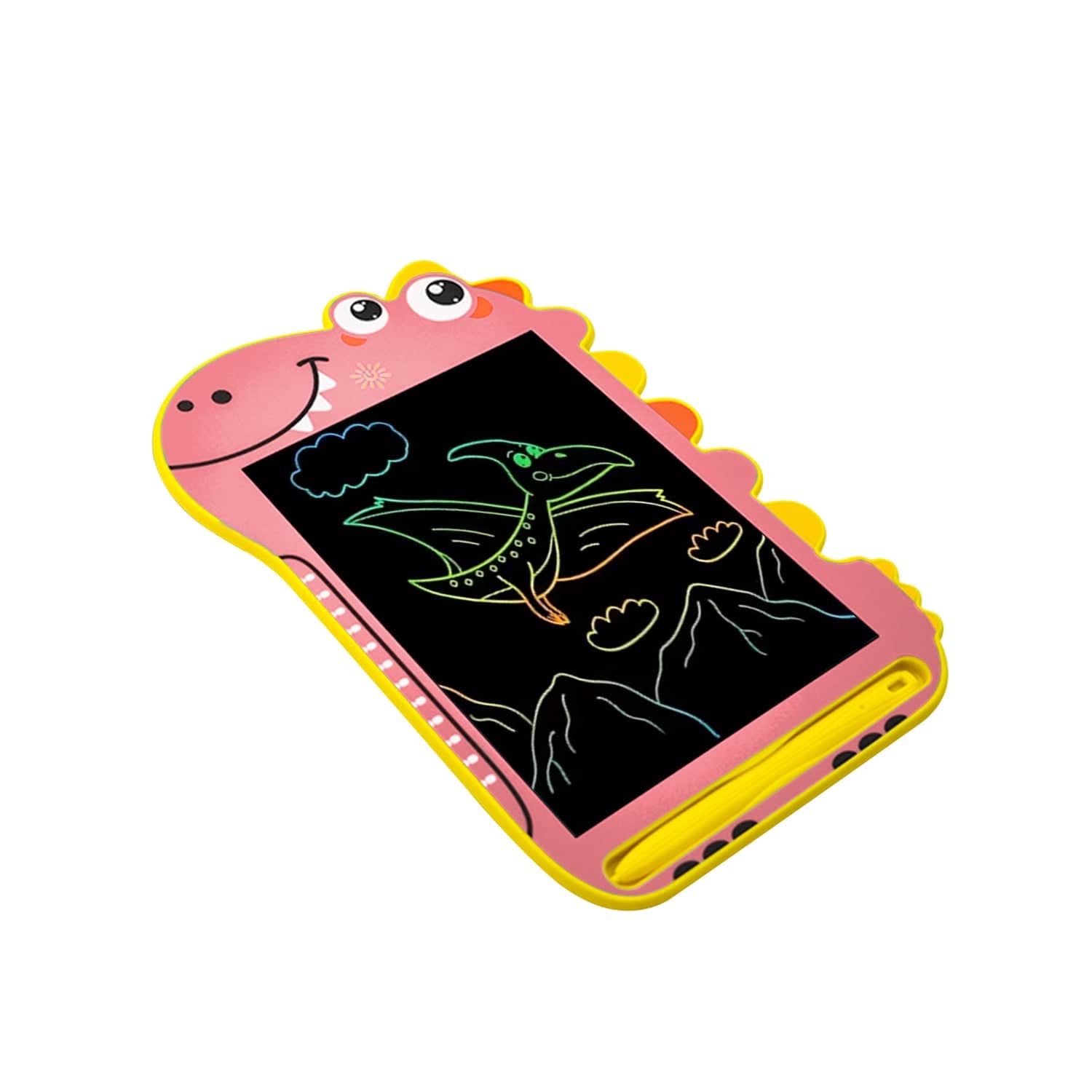 LCD Writing Kids Tablet 8.5" - Dinosaur Color Display, One-Click Erase