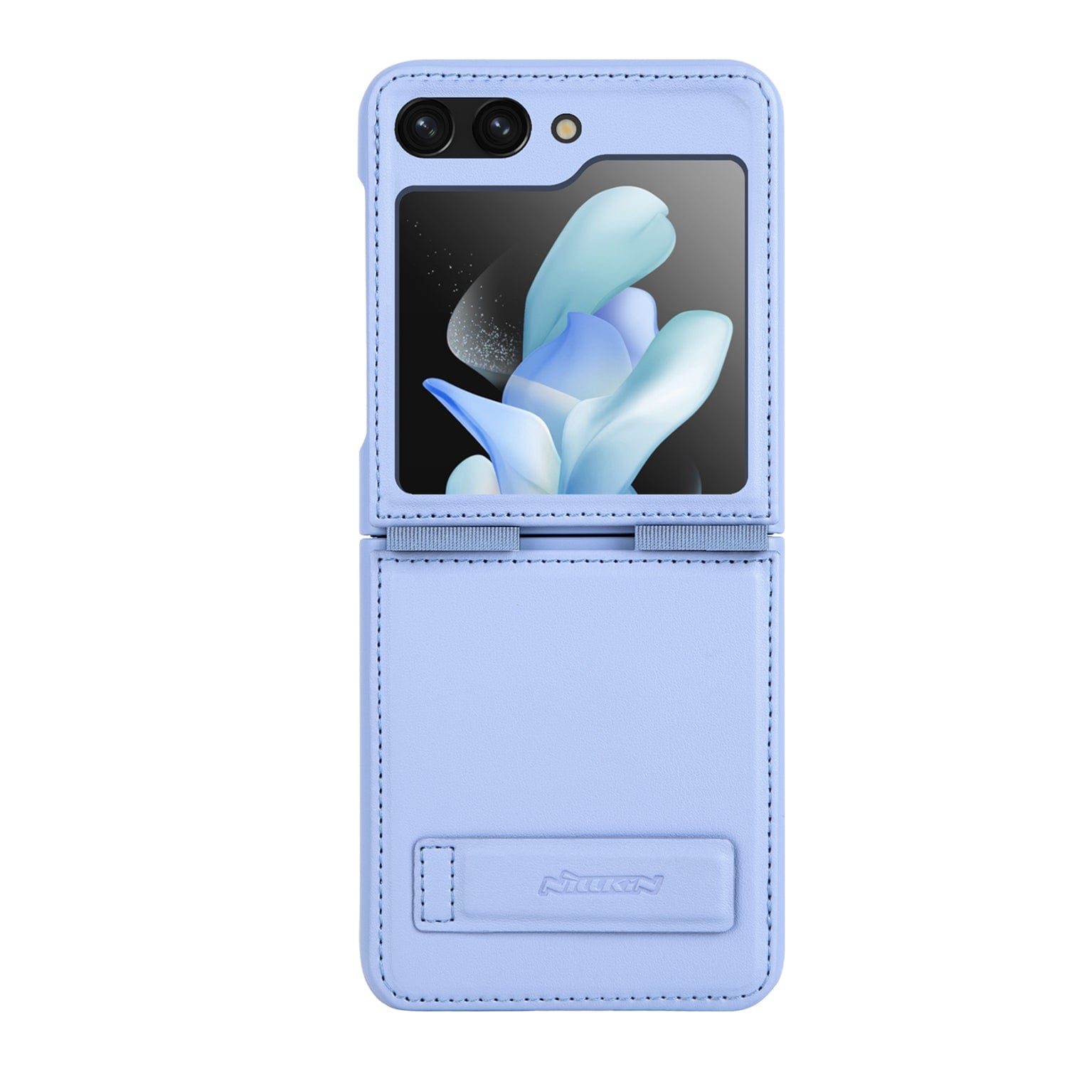 Leather Case with Kickstand for Samsung Galaxy Z Flip5 - Navy