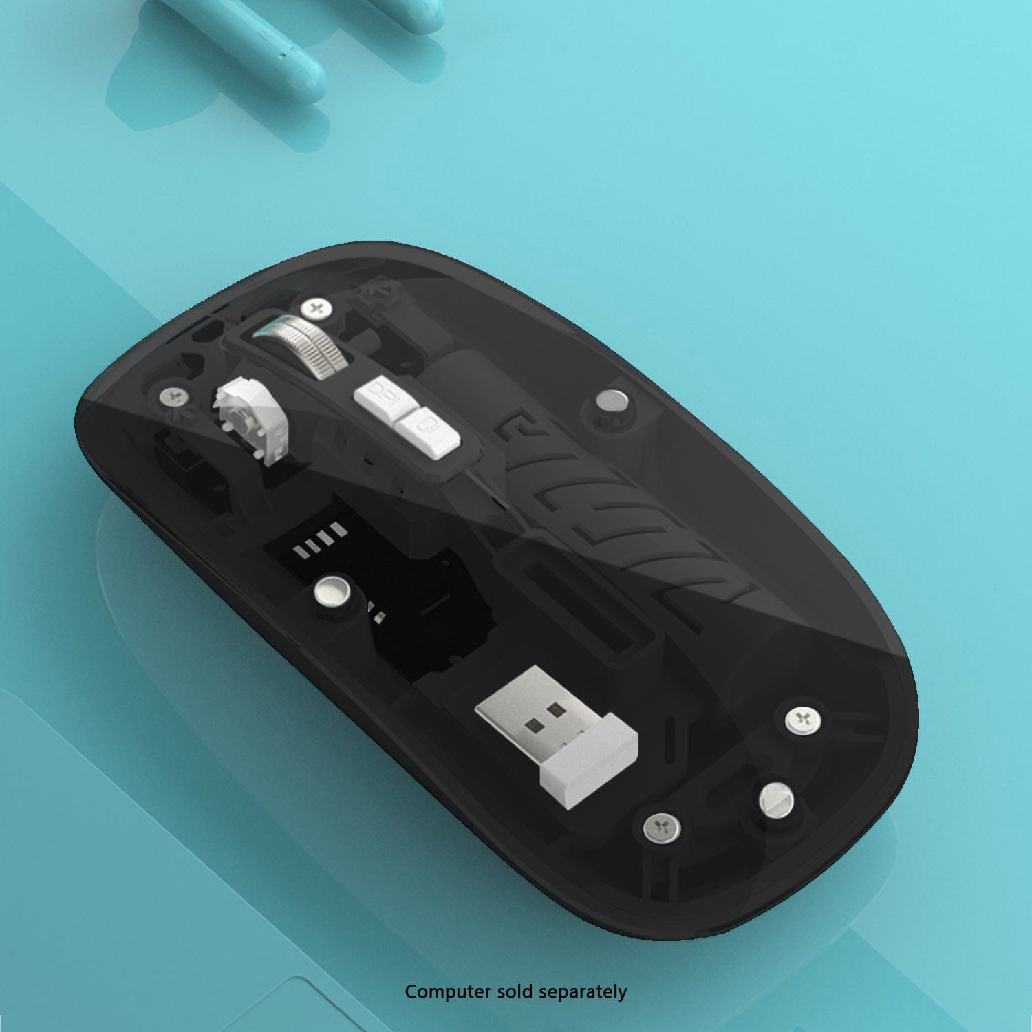 Wireless Mouse - Transparent Dual-Mode, Rechargeable Design | Glacier Series
