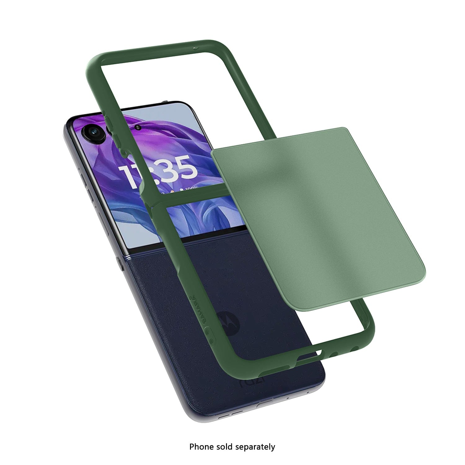 Motorola Razr+ (2025) Frosted Clear Semi-Transparent Back Cover - Closed-Button Design | Venture Series