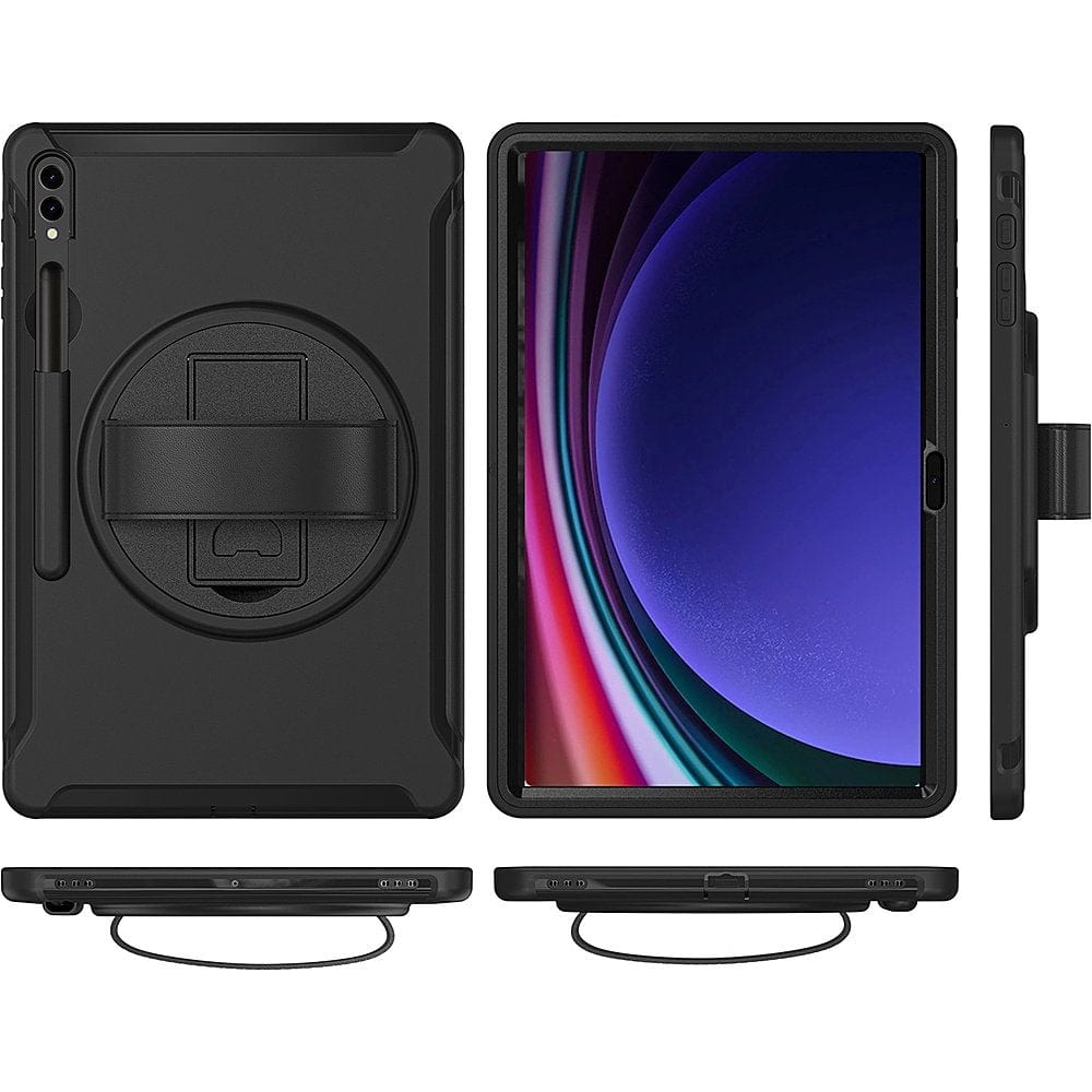 Raider Series Heavy-Duty Hand Strap Case - Samsung Galaxy Tab S10+, Tab S9+, Tab S9 FE+, and Tab S8+