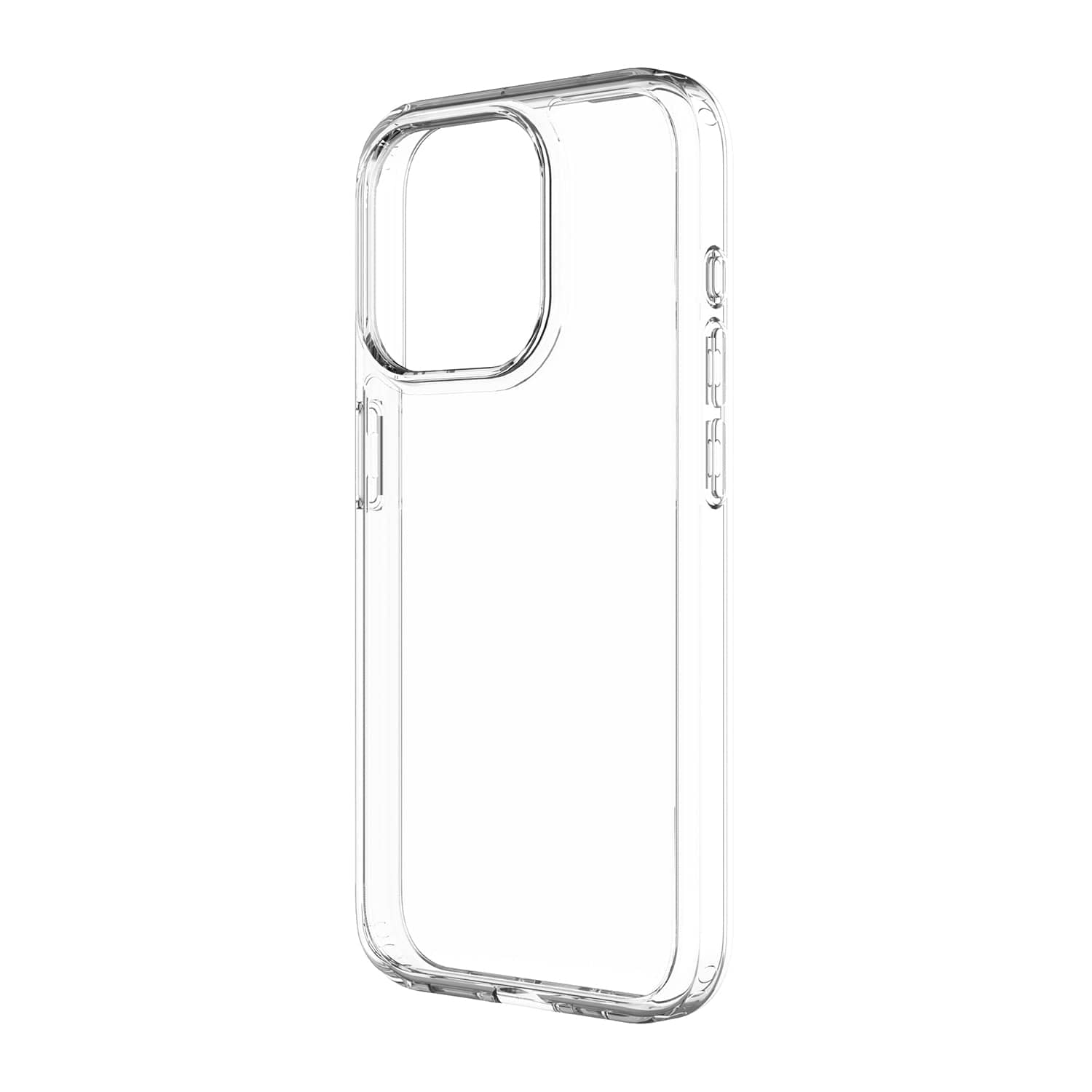 Protection Kit Bundle - Hybrid-Flex Hard Shell Case with Tempered Glass Screen and Camera Protector for iPhone 15 Pro - Clear