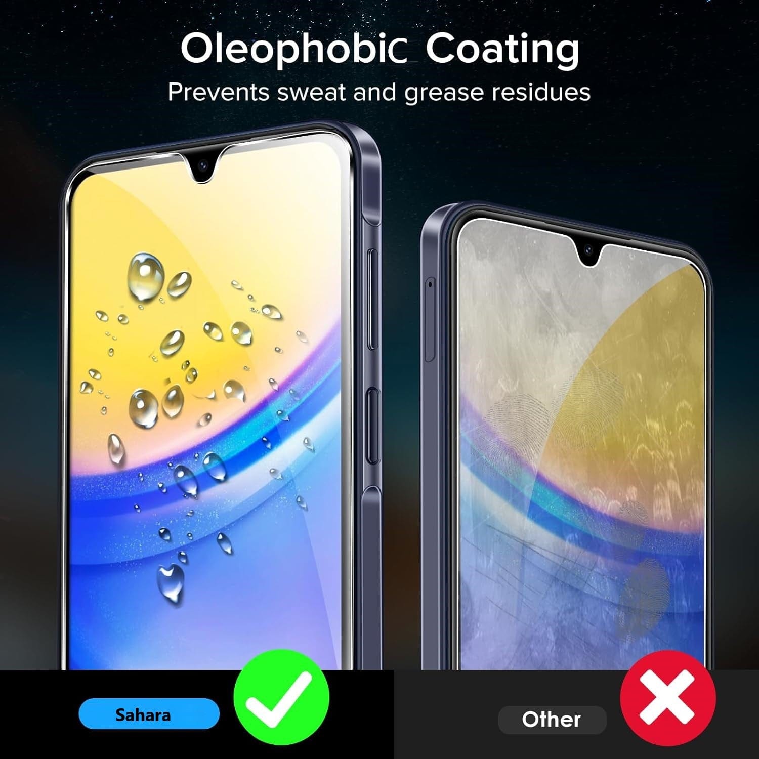 ZeroDamage Ultra Strong Tempered Glass Screen Protector (2-Pack) - Samsung Galaxy A15 5G