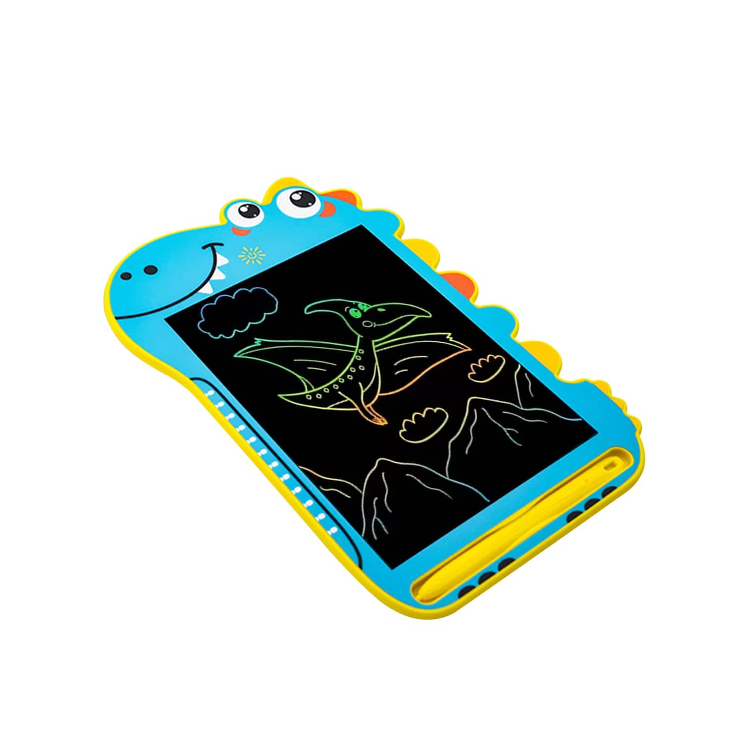LCD Writing Kids Tablet 8.5" - Dinosaur Color Display, One-Click Erase