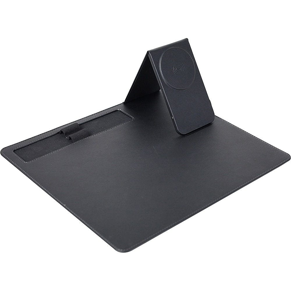 Office Mouse Pad with Wireless Charging - Black