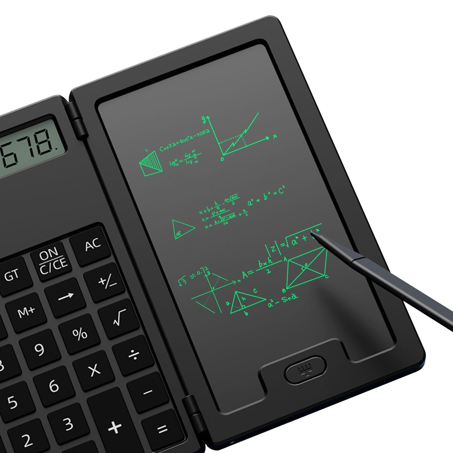 Sahara Scientific Calculator with 5-Inch LCD Writing Tablet - 12-Digit Foldable Design