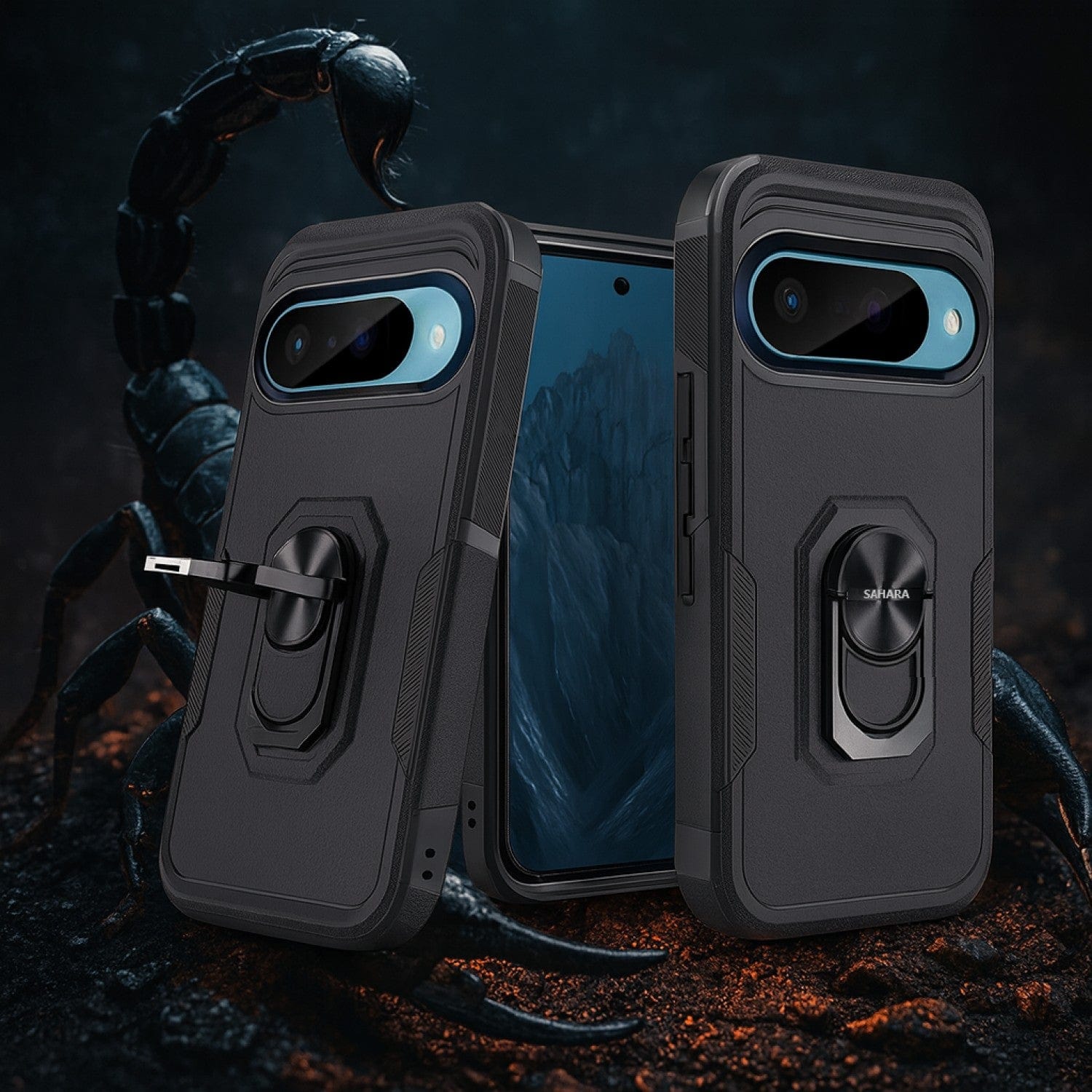 Google Pixel 10/10 Pro Case – Heavy-Duty Kickstand, Anti-Slip Grip | Raider Series