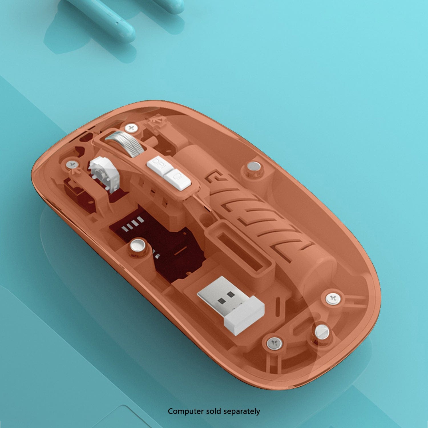 Wireless Mouse - Transparent Dual-Mode, Rechargeable Design | Glacier Series