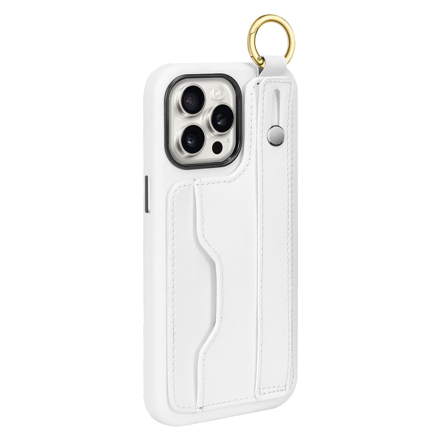 Indy Series Wallet FingerGrip Leather Case with Screen and Camera Protector - iPhone 15 Pro Max