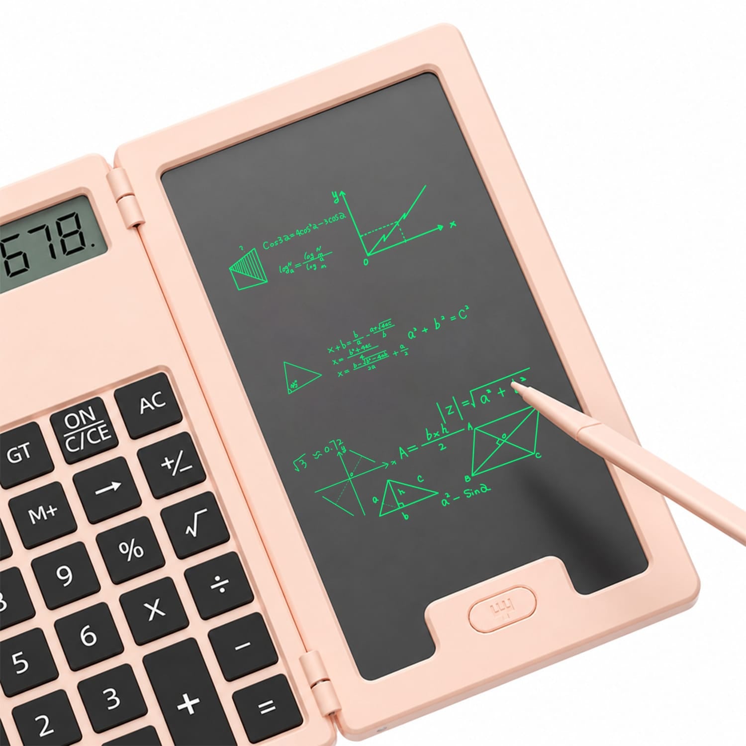 Sahara Scientific Calculator with 5-Inch LCD Writing Tablet - 12-Digit Foldable Design