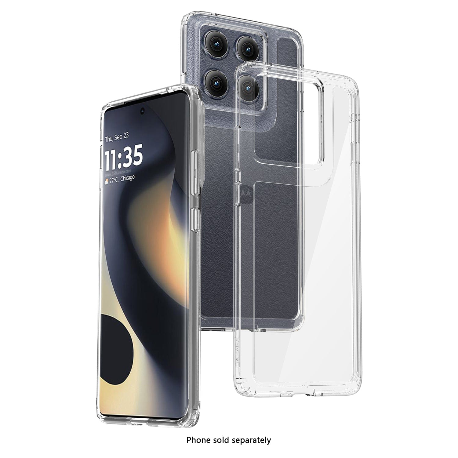 Motorola Edge (2025) Clear Case - Anti-Slip Grip Closed-Button Desig | Venture Series