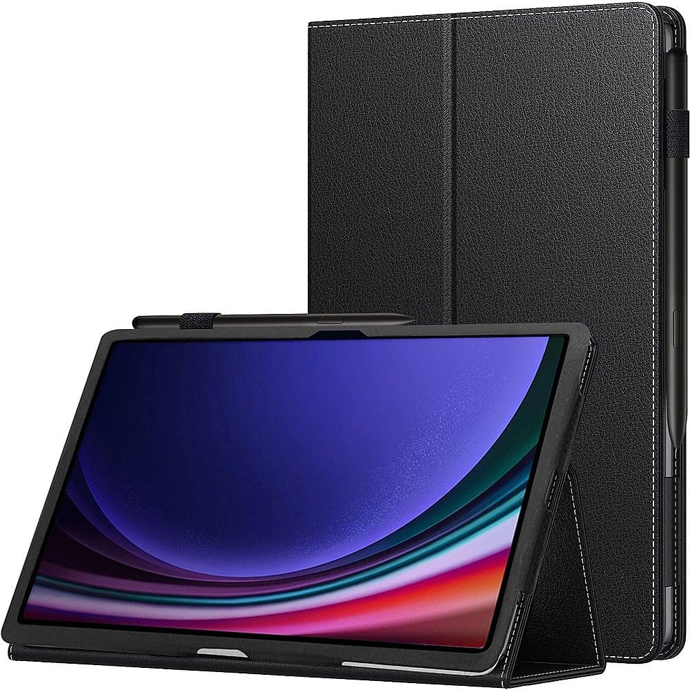 SaharaCase - Bi-Fold Folio Case for Samsung Galaxy Tab S9+ and Tab S9 FE+ - Black