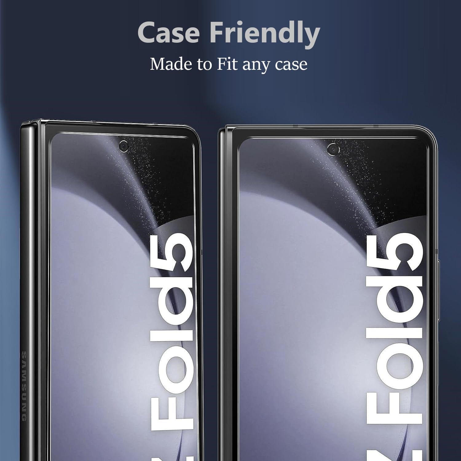 ZeroDamage Ultra-Strong+ Tempered Glass + Film Screen Protector (2-Pack) - Samsung Galaxy Z Fold5