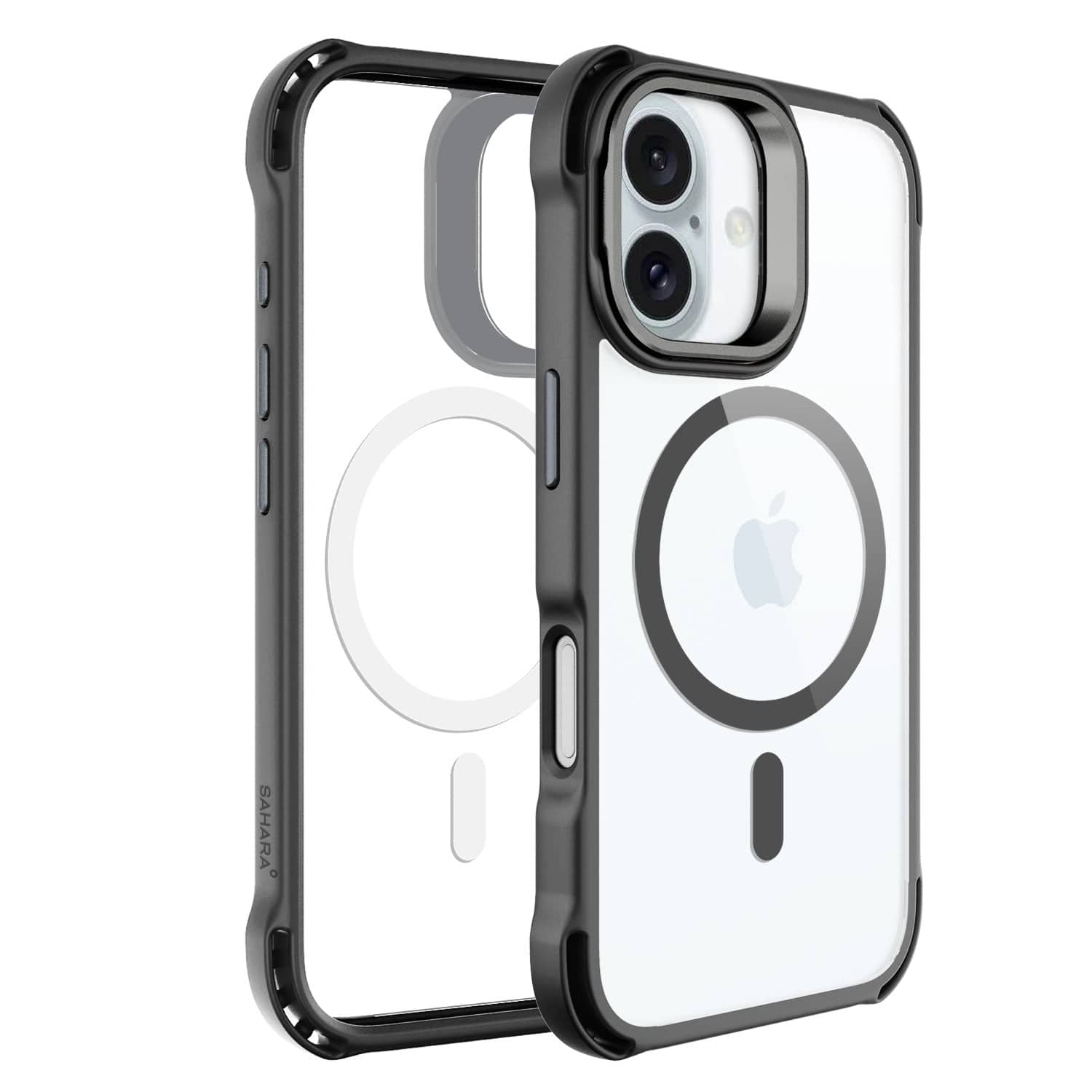 iPhone 16 Plus Clear Kickstand Case - Anti-Slip, Rugged, MagSafe | Venture Series