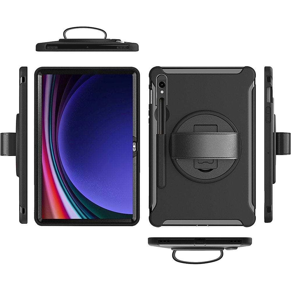 Raider Series Heavy Duty Hand Strap Case - Galaxy Tab S10 Lite (2025), S10 FE, Tab S8, Tab S9, and Tab S9 FE