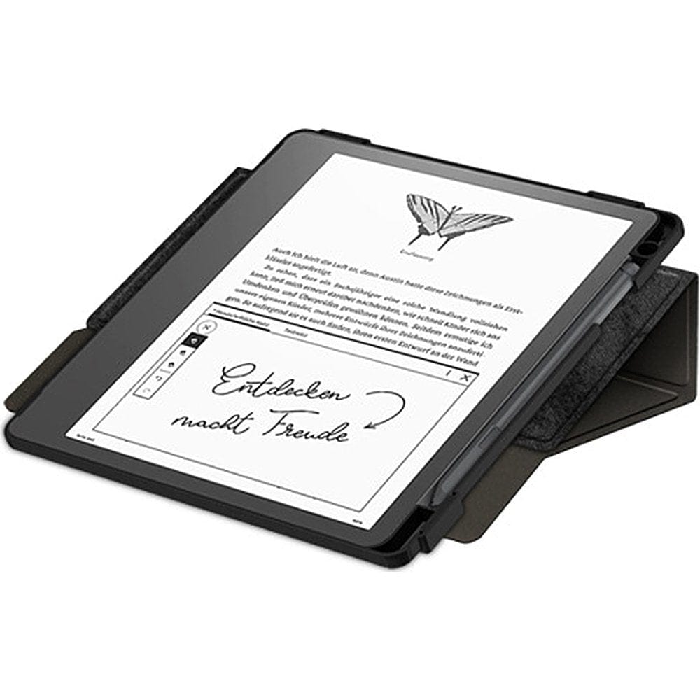 Indy Series Black Leather Bi-Fold Folio Case - reMarkable 2