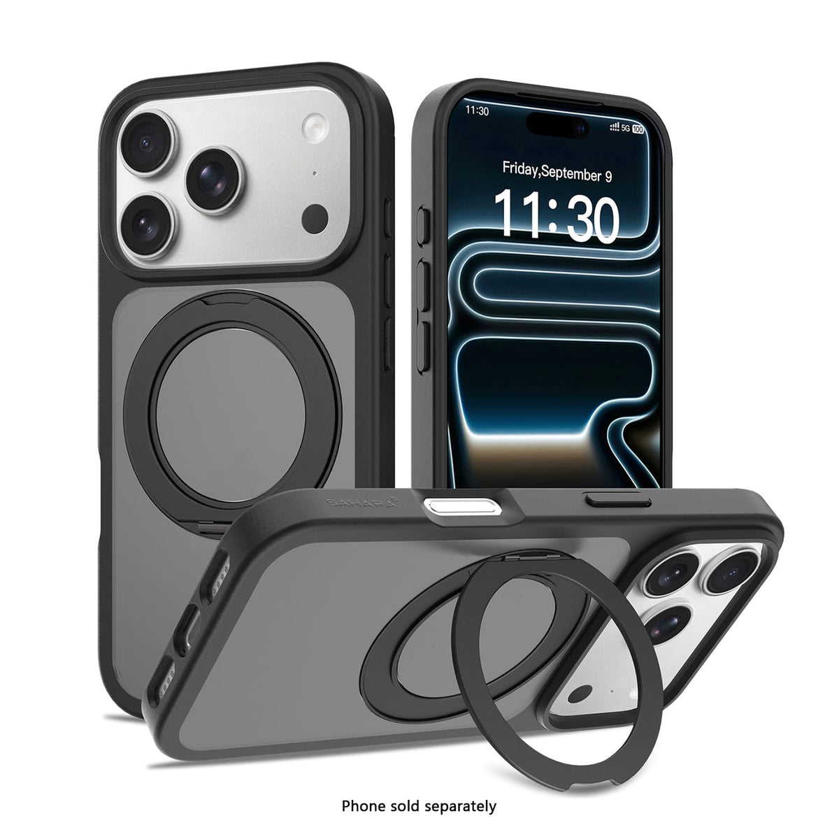 iPhone 18 Pro Max Case with Screen Protector - MagSafe 360° Ring, Kickstand | Venture Series