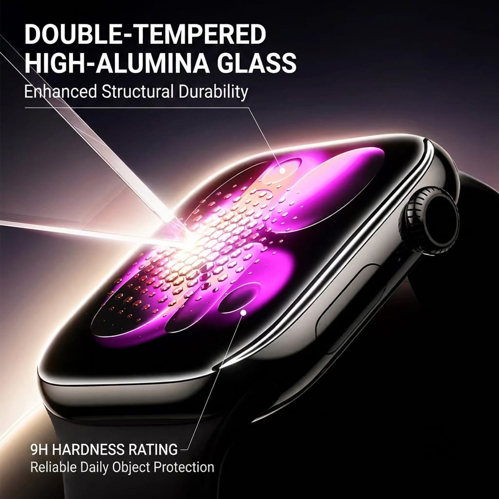 Apple Watch Series 11/10 (42mm) Screen Protector - 3D Thermoformed Tempered Glass with Applicator | ZeroDamage