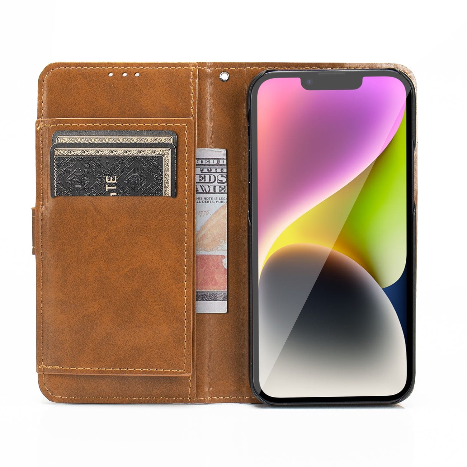 Indy Series Leather Wallet Case - iPhone 14 Plus