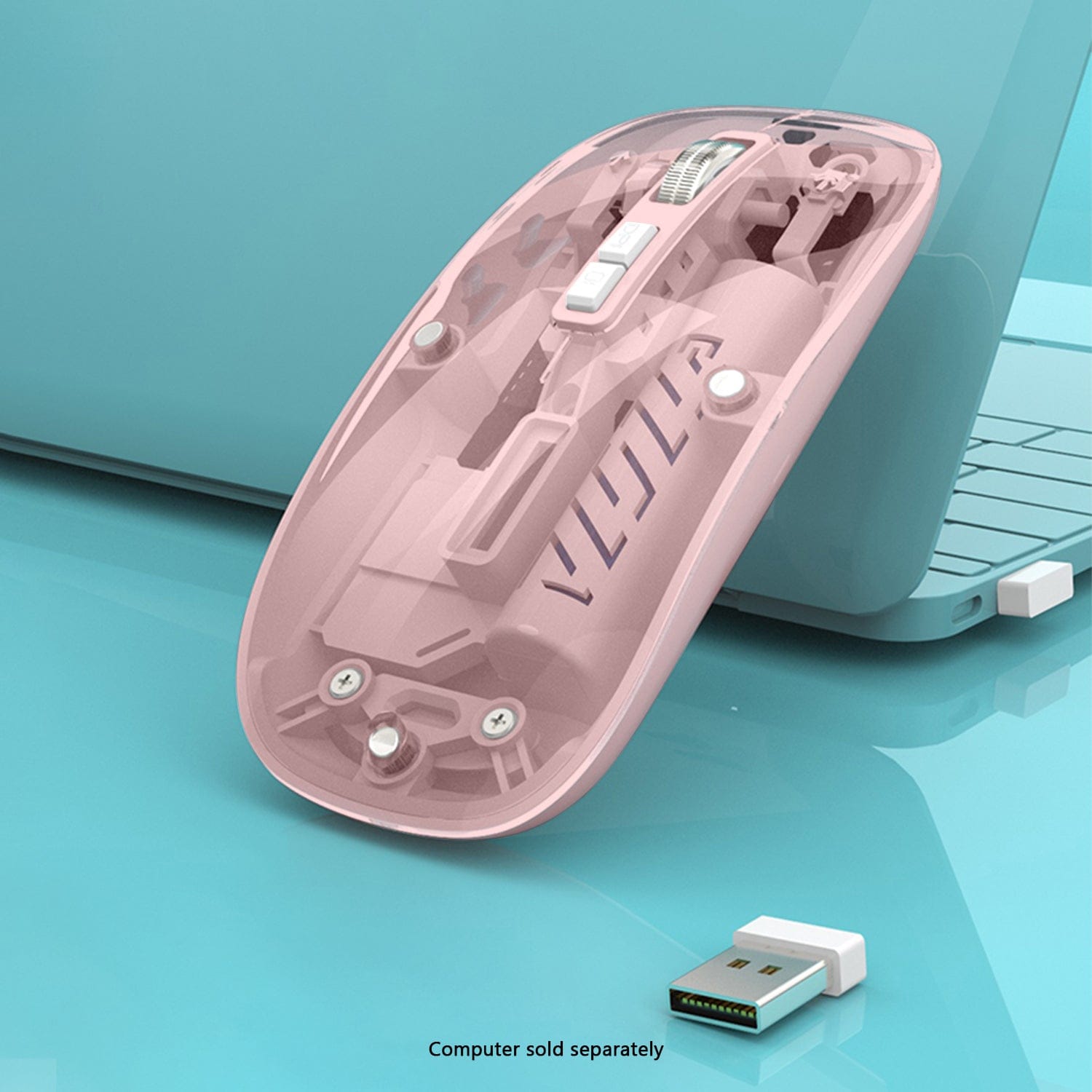 Wireless Mouse - Transparent Dual-Mode, Rechargeable Design | Glacier Series