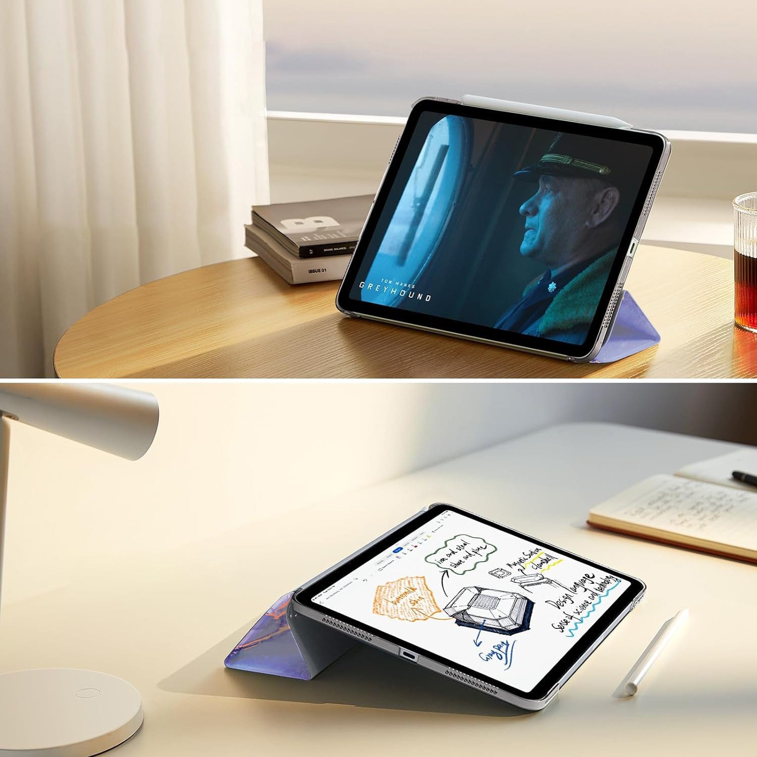iPad Pro 11" (M4 2024 / M5 2025) Case - Folio Marble | Inspire Series