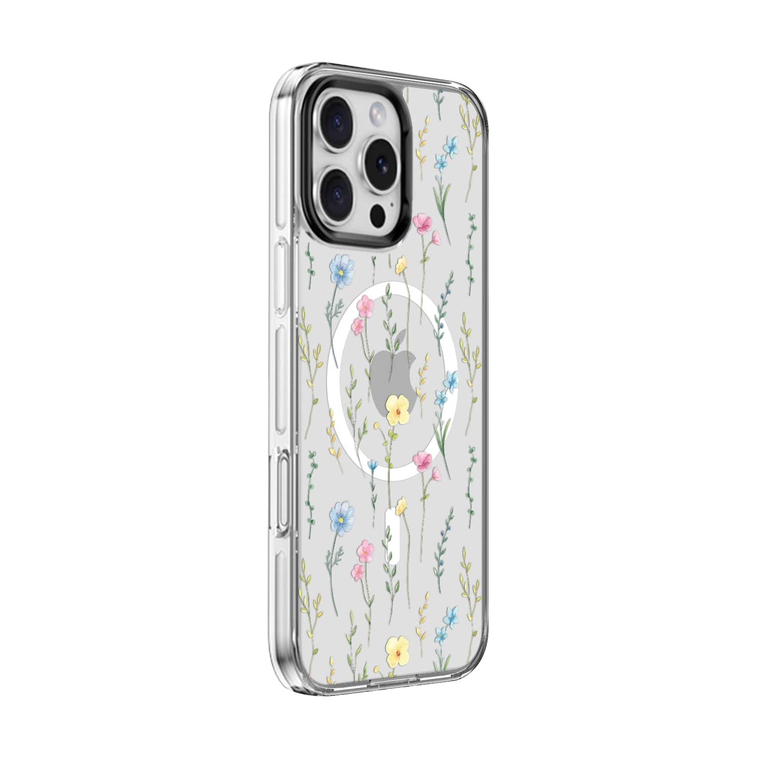 iPhone 16 Pro Case with Swappable Floral & Marble Designs - Wireless Charging | Inspire Series