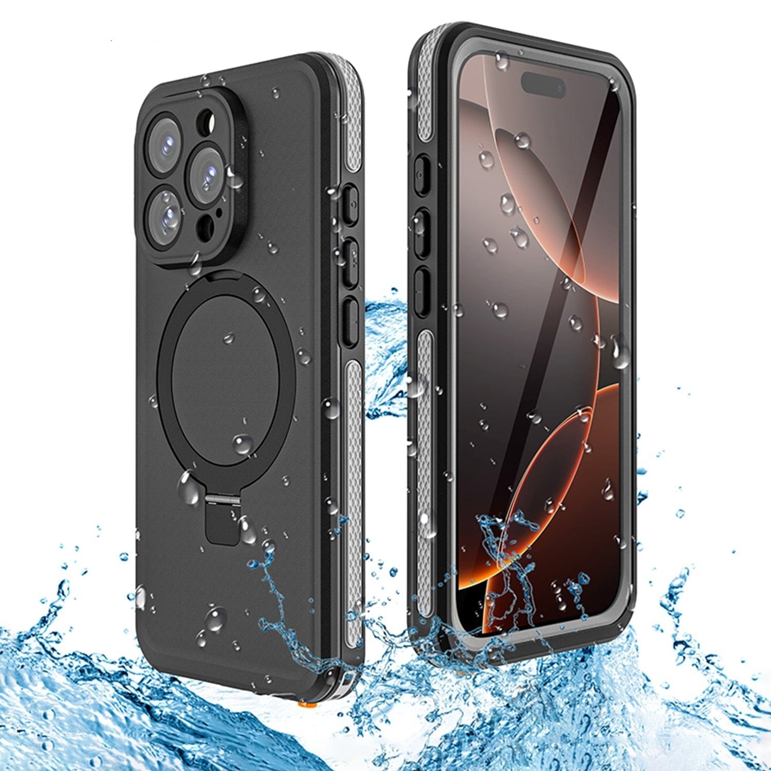 Slim transparent smartphone case with anti-yellowing durable lightweight material.