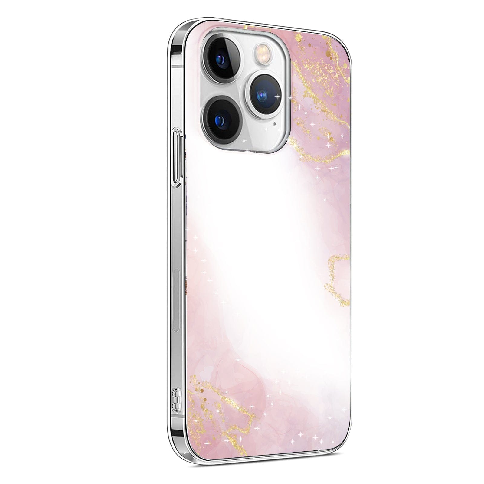 Inspire Series Pink Marble Case with Screen and Camera Protector - iPhone 15 Pro Max