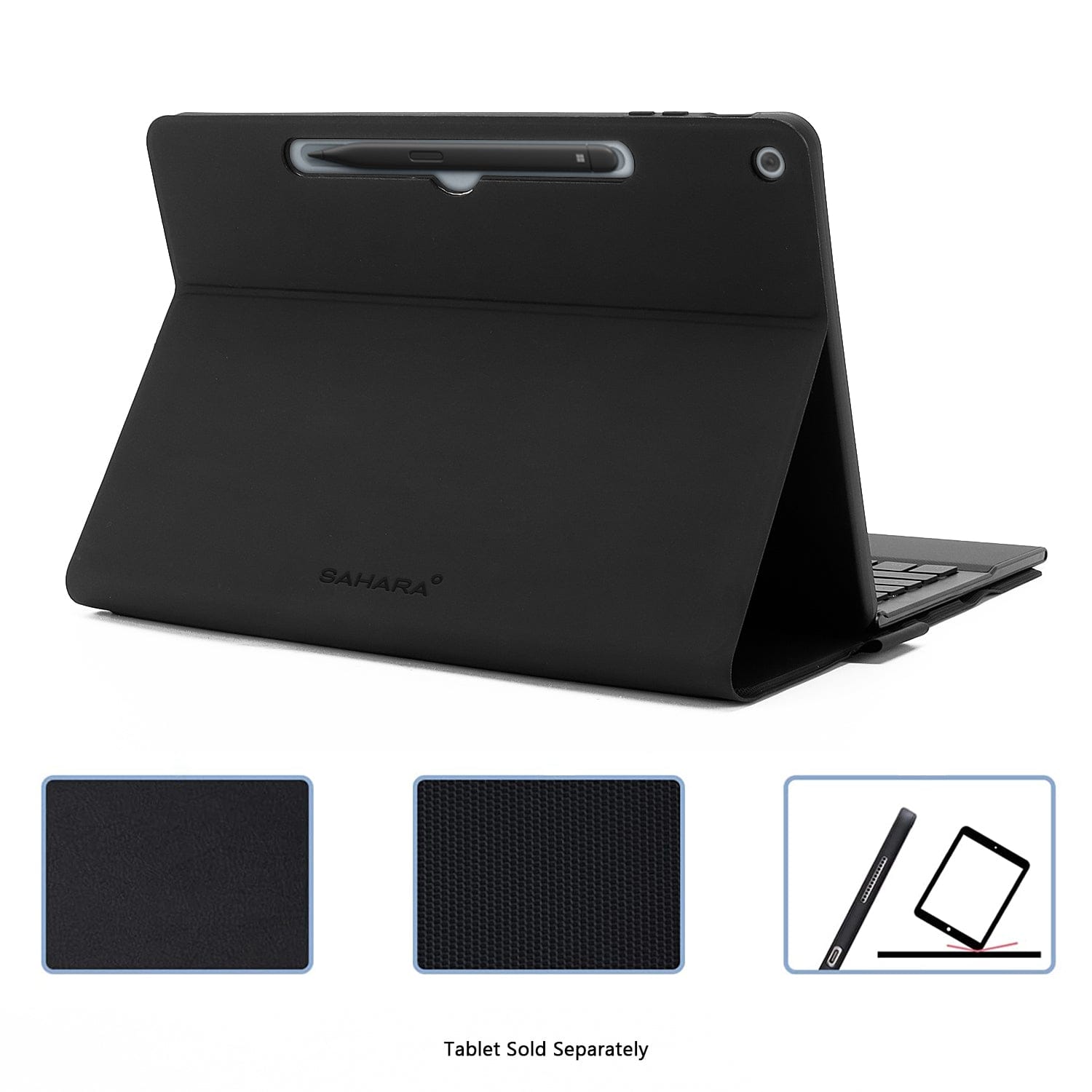 Microsoft Surface Pro 12-inch Keyboard Case - Built-in Trackpad | Navigate Series