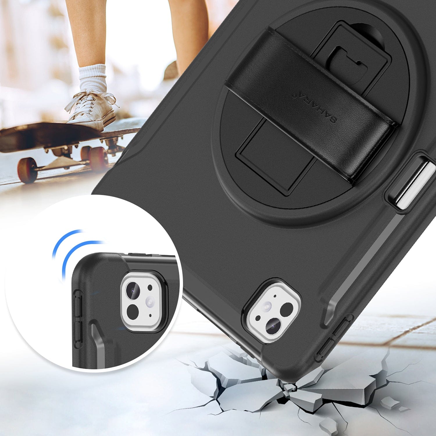 iPad Pro 13" (M4 2024 / M5 2025) Case - Heavy-Duty, Hand Strap | Raider Series