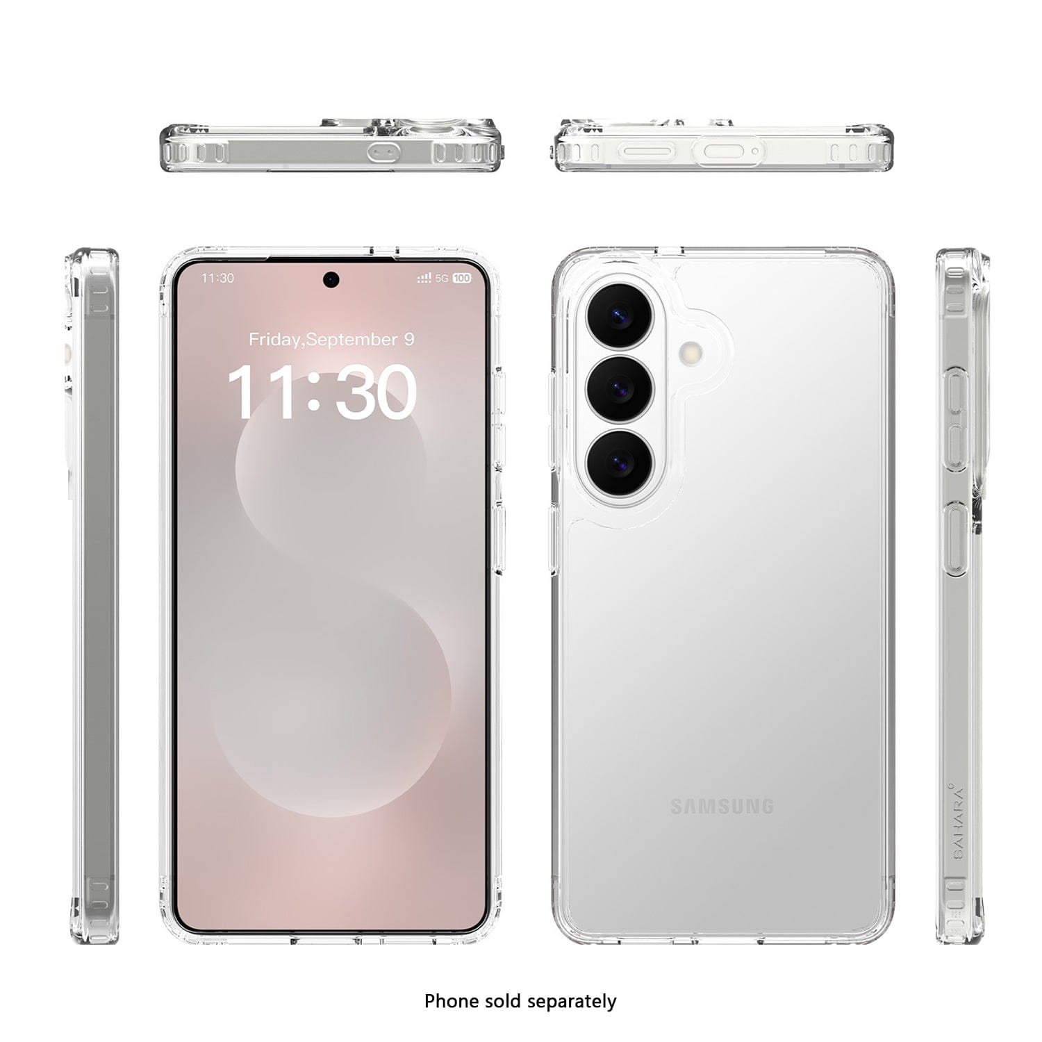 Galaxy S26 Clear Case - Anti-Slip Grip | Venture Series