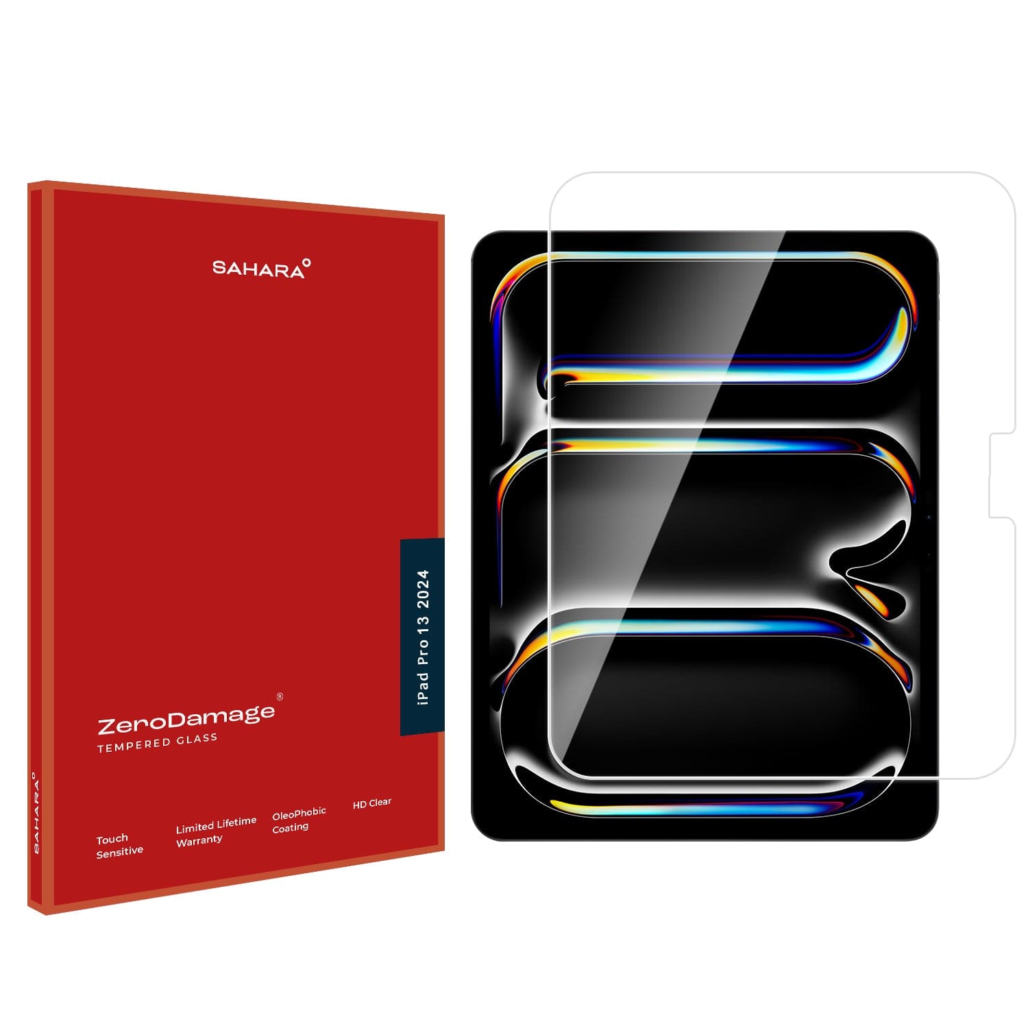 ZeroDamage Ultra-Strong Tempered Glass Screen Protector - iPad Pro 13" M4/M5