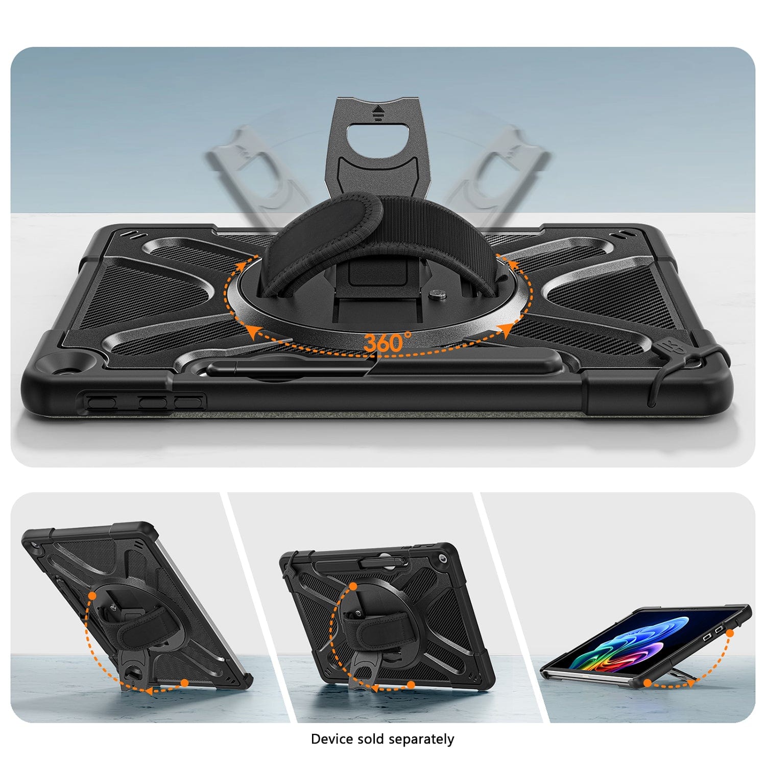 Microsoft Surface Pro 12" Case - Heavy-Duty with Hand & Shoulder Strap | Raider-X Series