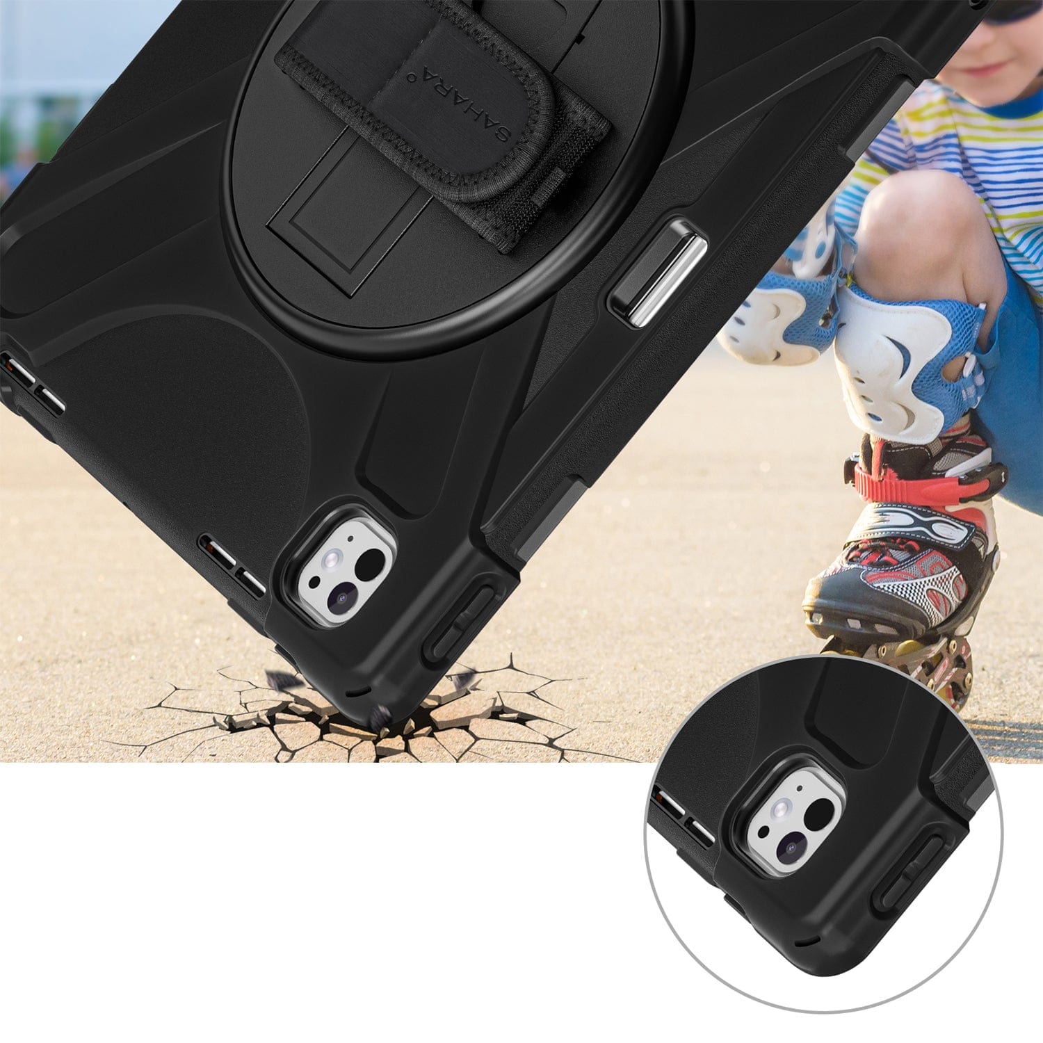 Raider X Series Heavy-Duty Hand Strap Case - iPad Pro 13" M4/M5