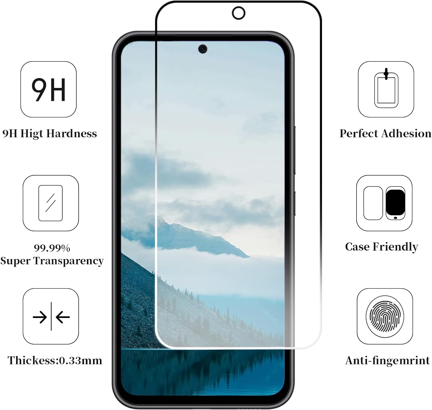 ZeroDamage Ultra Strong Tempered Glass Screen Protector (2-Pack) - Motorola G Play (2024/2026)