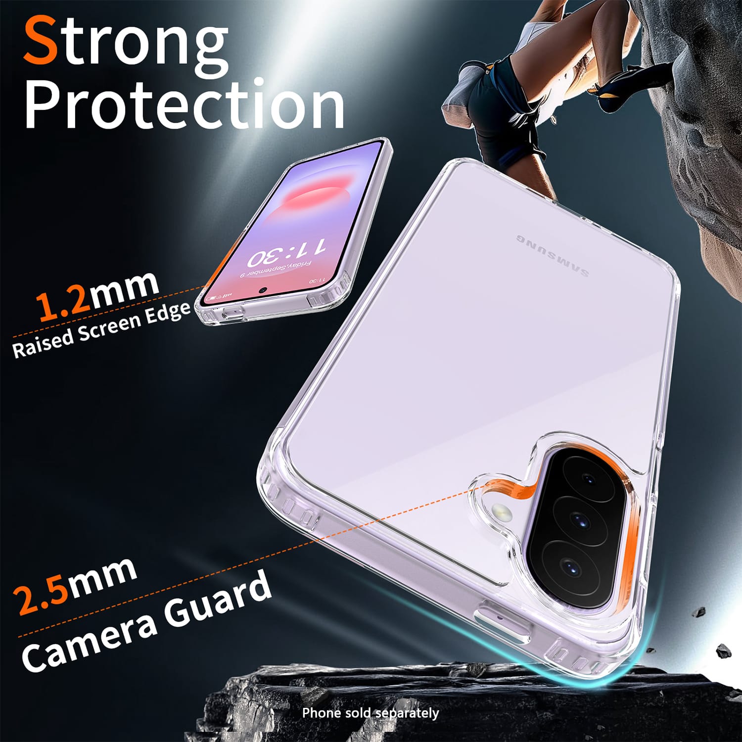 Samsung Galaxy A27 Clear Case - Anti-Slip Grip | Venture Series