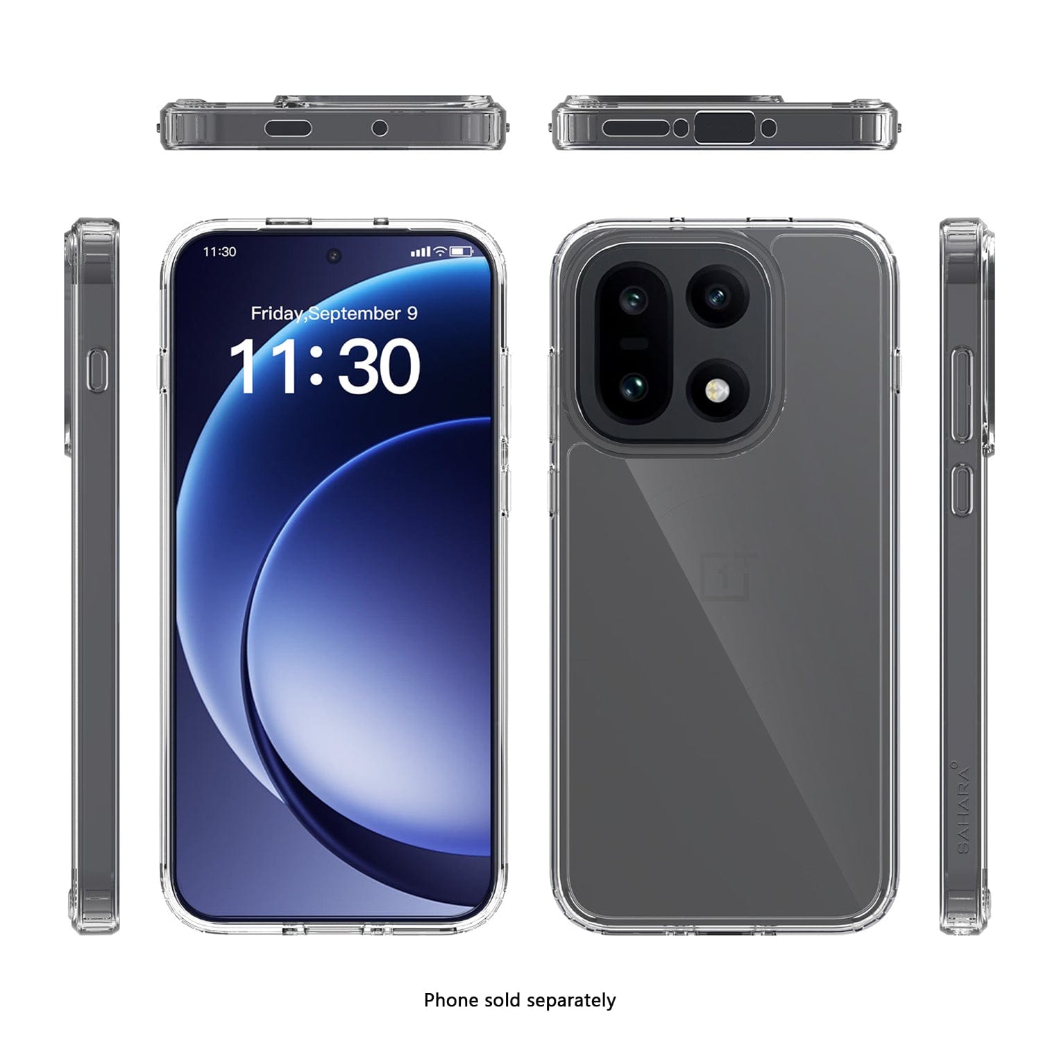 OnePlus 15 Clear Case - Anti-Slip Grip | Venture Series