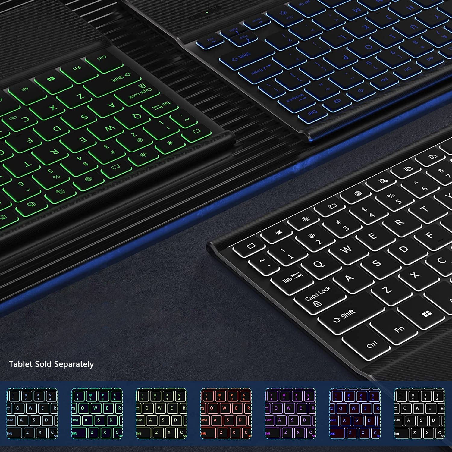 Samsung Galaxy Tab S11 Keyboard Case - 7 Backlight Colors and Trackpad | Navigate Series