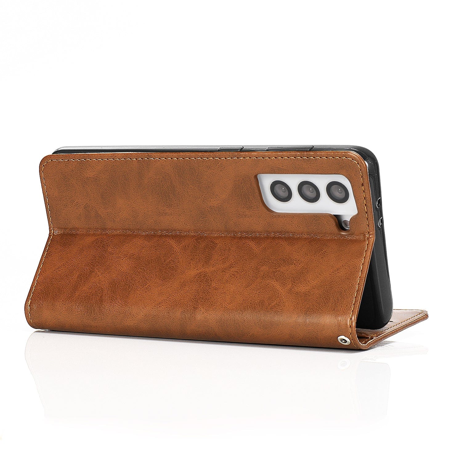 Indy Series Genuine Leather Wallet Case - Samsung Galaxy S23+
