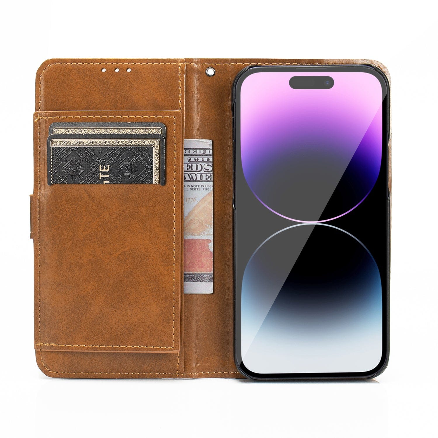 iPhone 14 Pro Max Leather Wallet Case Card Holder | Indy Series