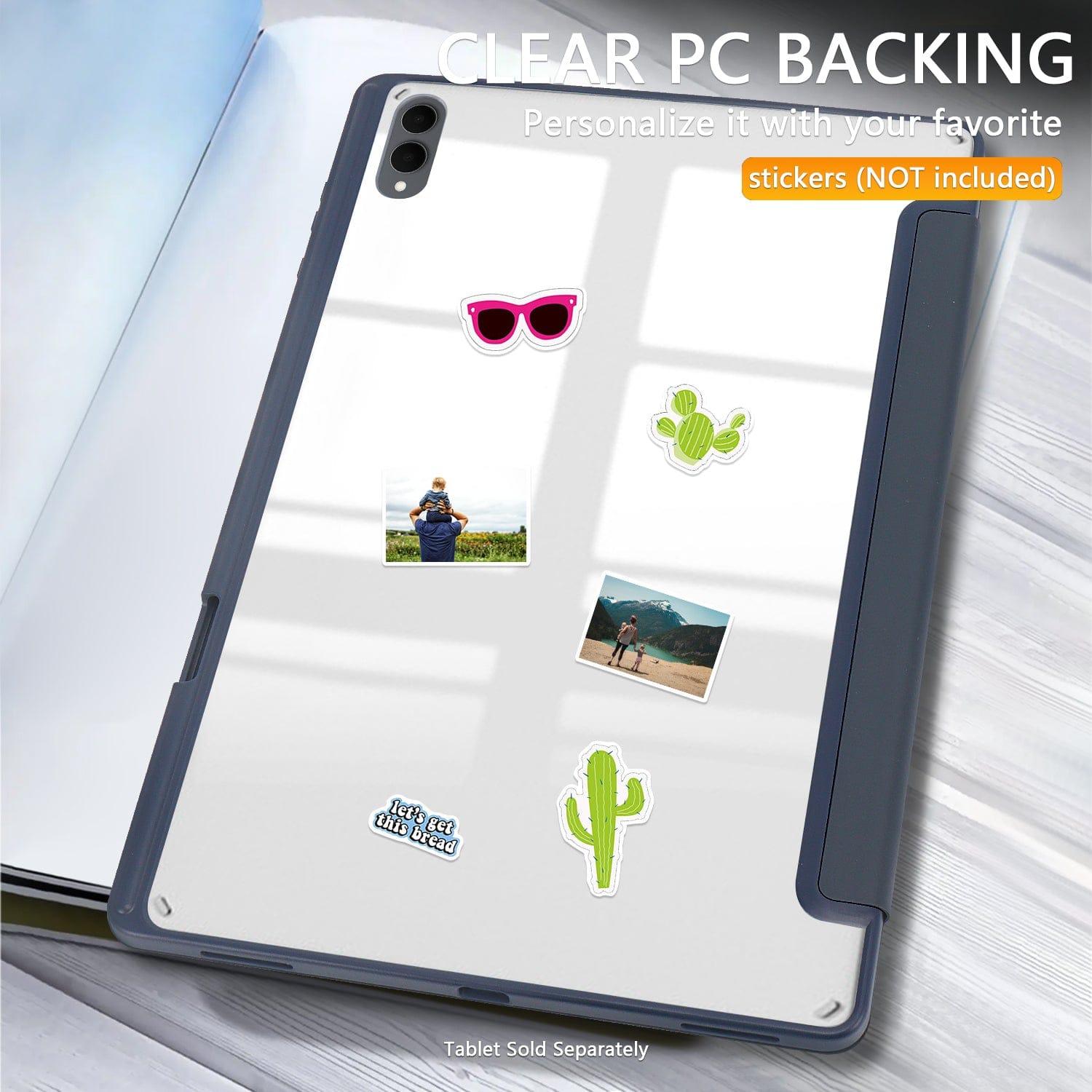 Samsung Galaxy Tab S11 Ultra Case - Folio Slim, Transparent Back | Venture Series