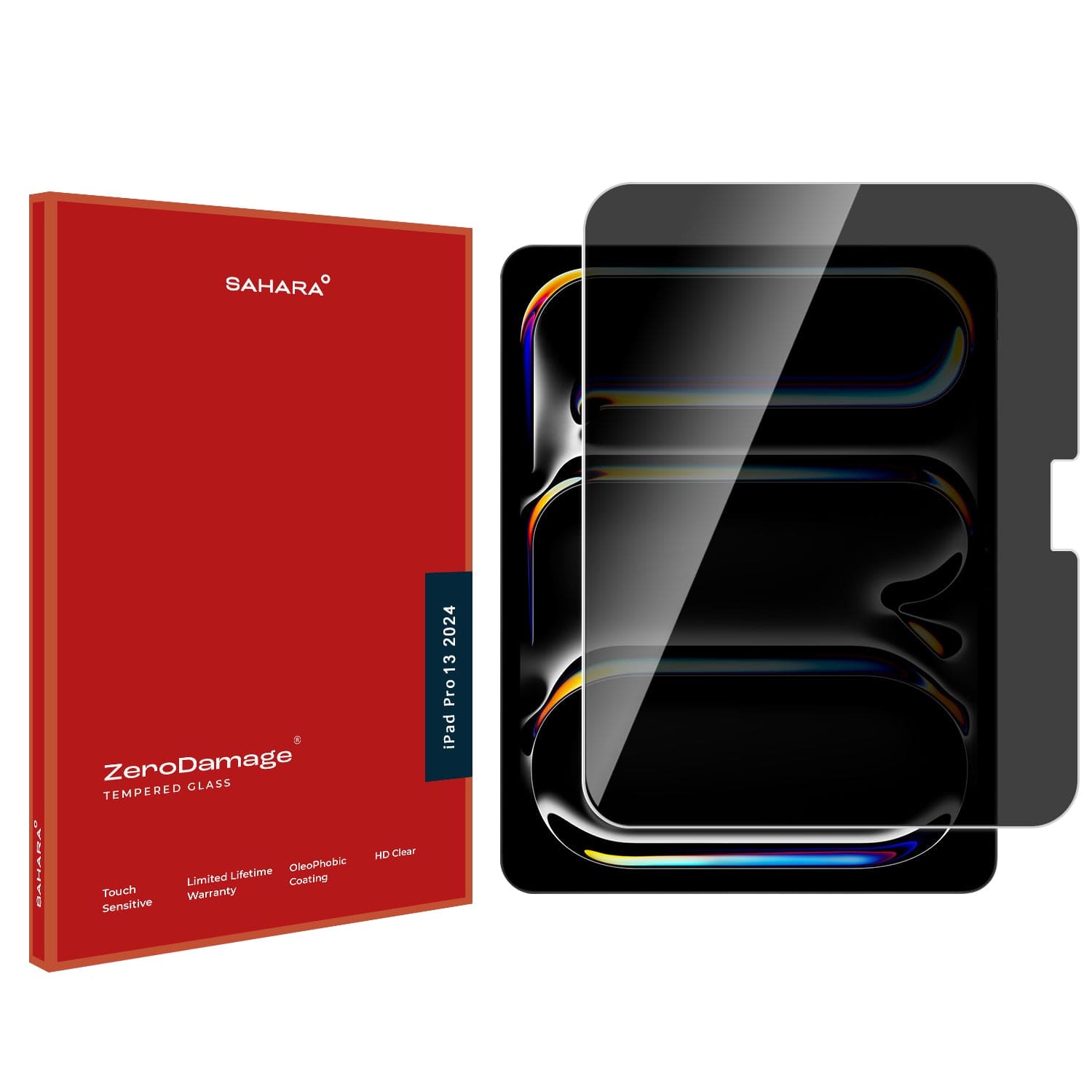 ZeroDamage Ultra-Strong+ Tempered Privacy Glass Screen Protector - iPad Pro 13" M4